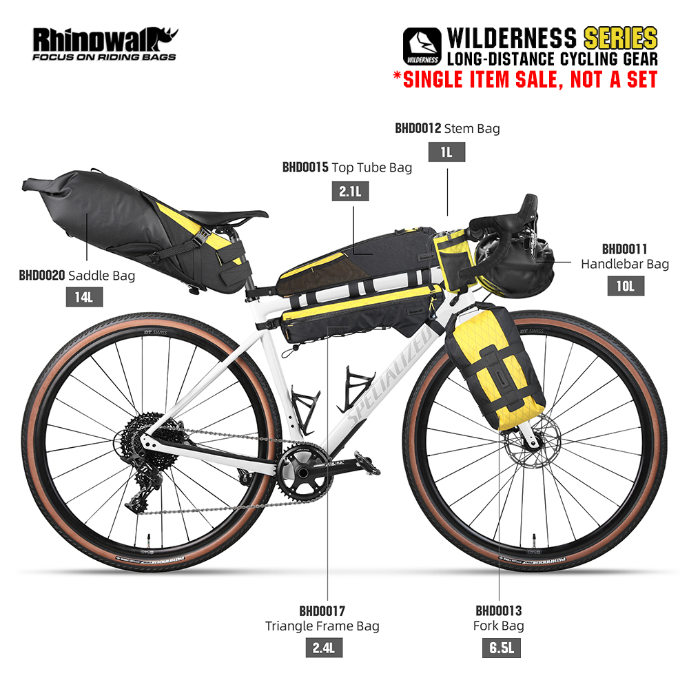 Cycling Gear Duffle - Rhinowalk 자전거 장거리 사이클링 기어, 새들