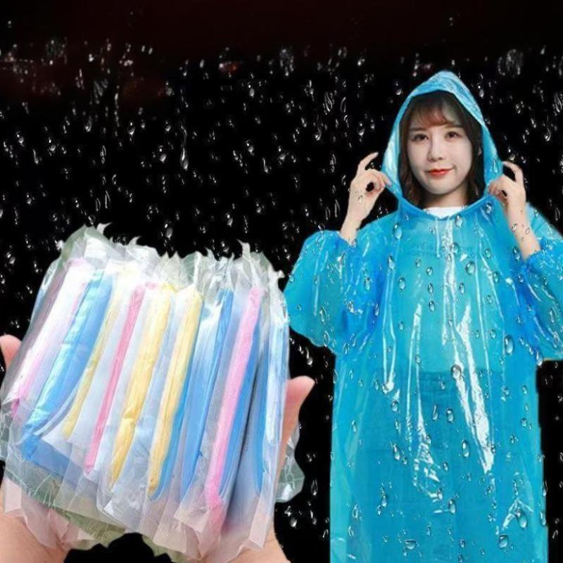 Cycling Gear Rain - 5개/세트 일회용 카드 레인코트 휴대용 비상용