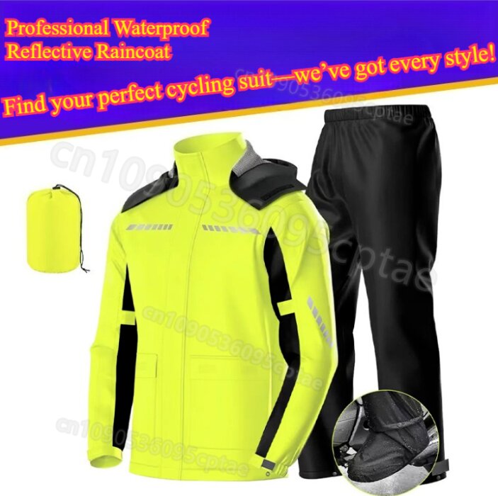 Cycling Gear Rain - 방수 오토바이 레인슈트 – 가볍고 방풍