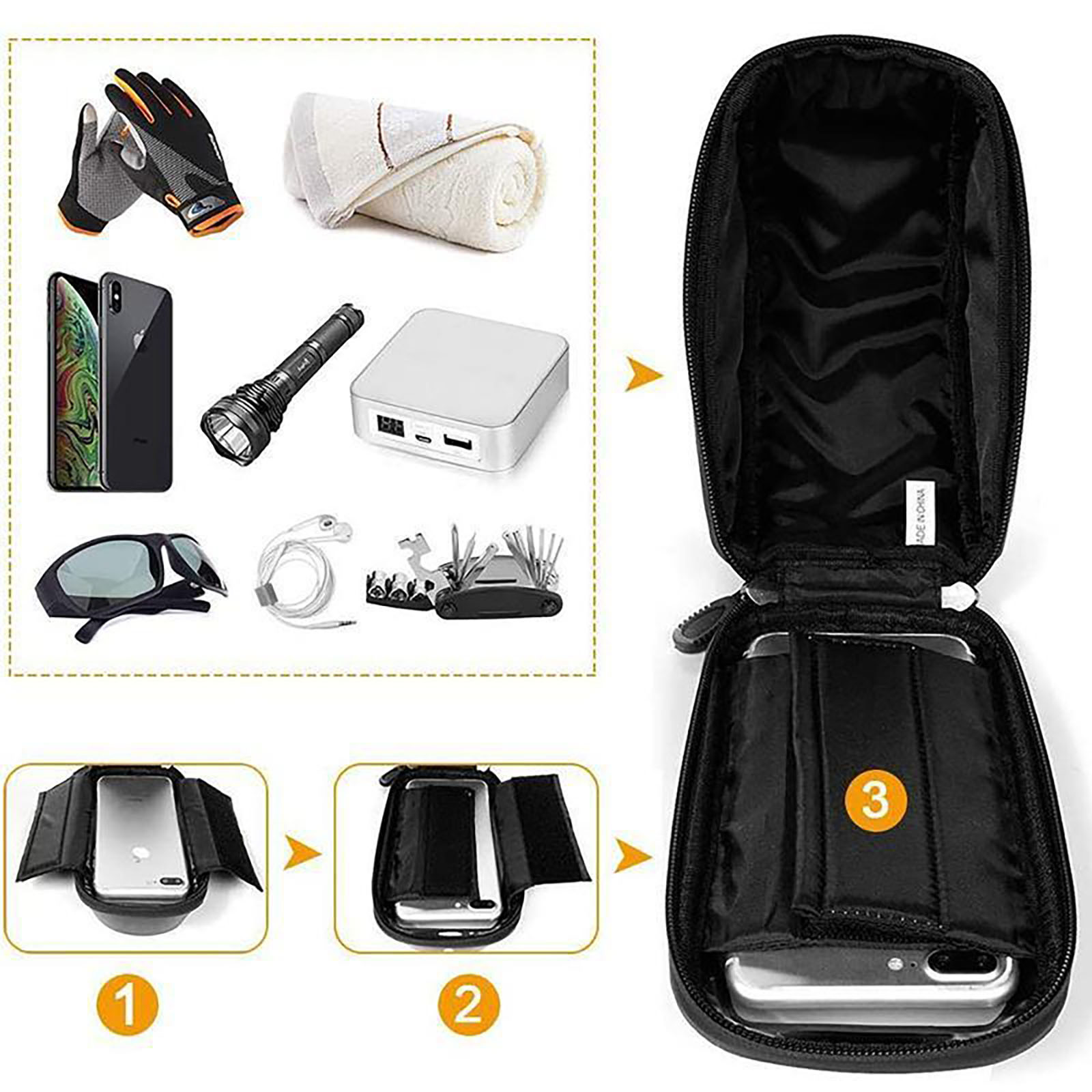 방수 자전거 폰 가방 핸들바 파우치 스크린 자전거 프레 - Cycling Gear Duffle 리뷰 및 가격