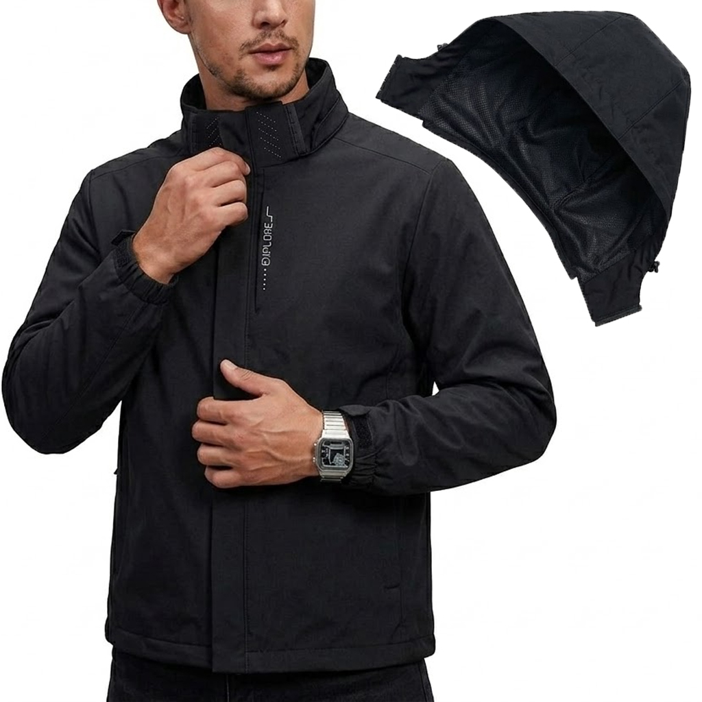 남성용 방수 전술 윈드브레이커 재킷 탈부착 가능한 후드 - Cycling Gear Rain 리뷰 및 가격