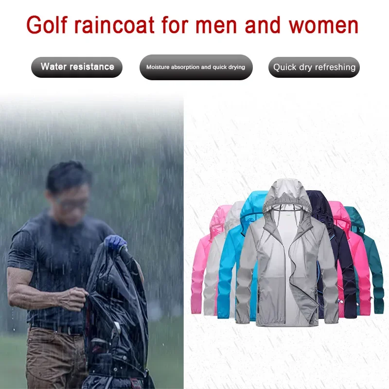 성인용 방수 골프 비옷, 경량 재킷, 야외 오토바이,  - Cycling Gear Rain 리뷰 및 가격