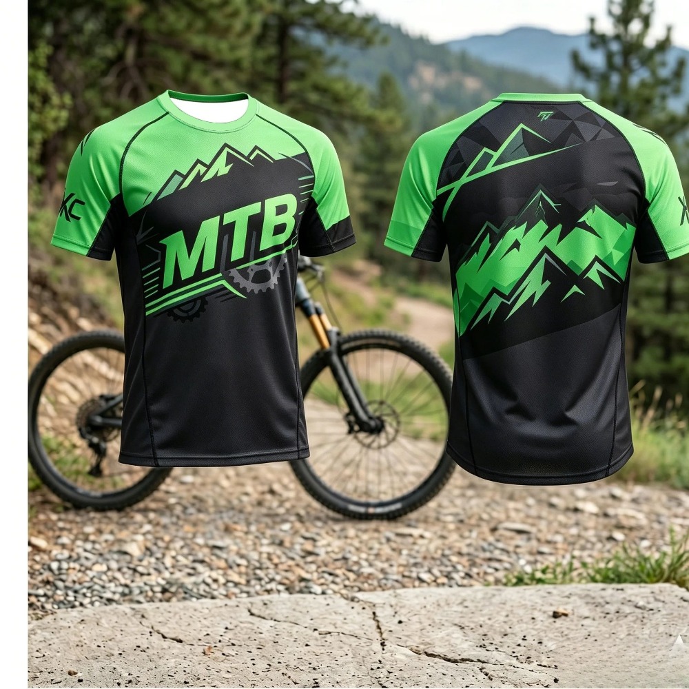 마운틴 MTB 기어 프린트 남성용 속건 티셔츠 통기성  - Xc Cycling Gear 리뷰 및 가격