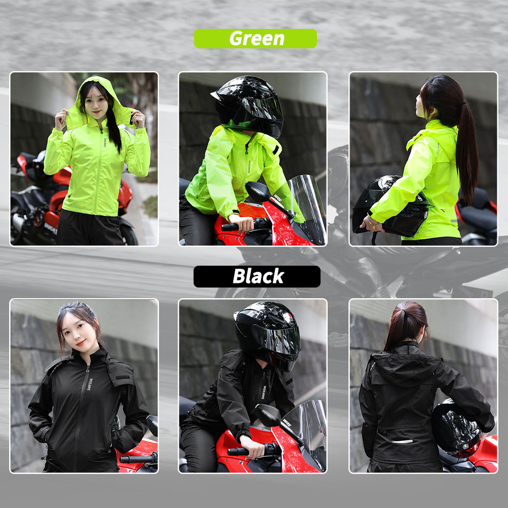 WOSAWE 여성용 사이클링 레인 코트, 후드 레인 코 - Cycling Gear Rain 리뷰 및 가격