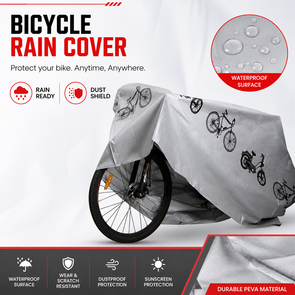 PINMOAP 범용 자전거 레인 커버 방수 야외 자전거 - Cycling Gear Duffle 리뷰 및 가격