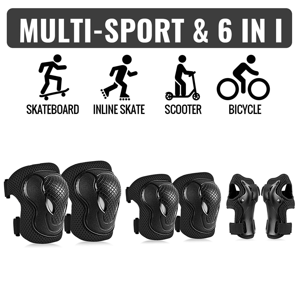 GOMOREON 6 개/대 어린이 안전 무릎 패드 팔꿈 - Cycling Protective Gear Kids 리뷰 및 가격