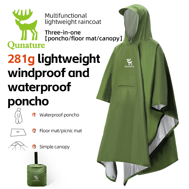 Qunature 3-in-1 방수 비옷 다기능 하늘 커 - Cycling Gear Rain 리뷰 및 가격