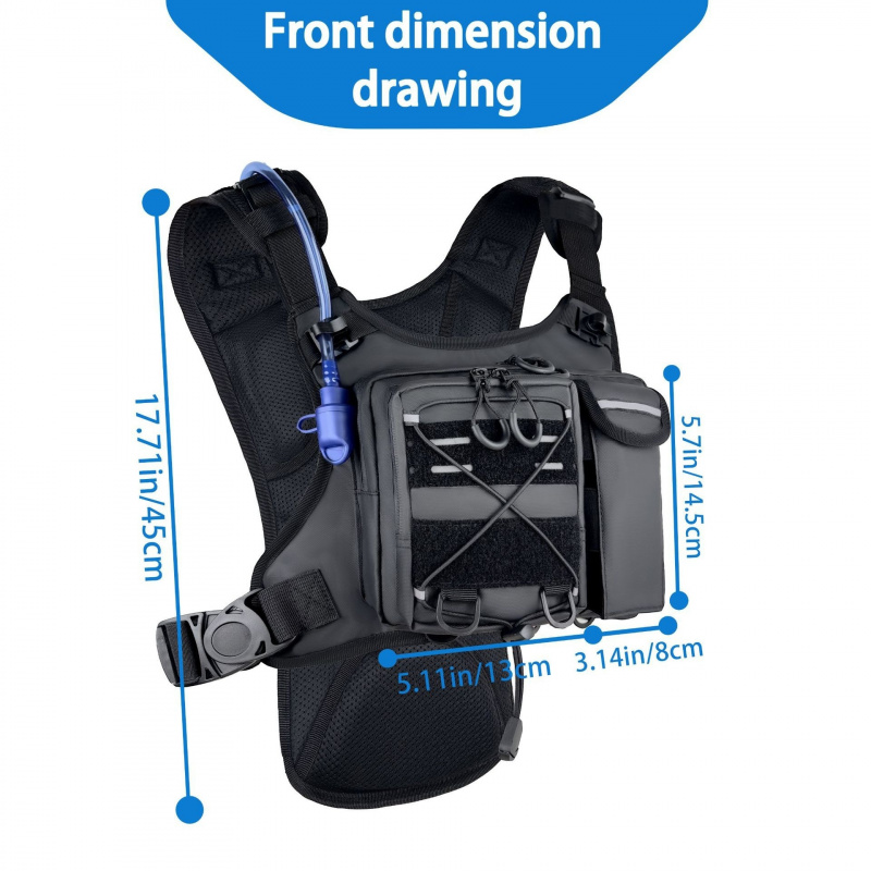 2026 신형 전술 조끼 가슴 가방 (2L 물 주머니  - Cycling Gear Duffle 리뷰 및 가격