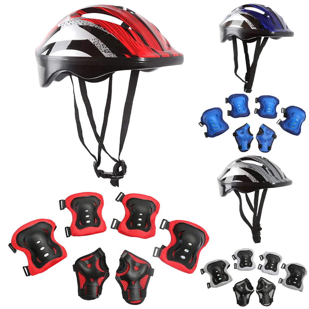 7Pcs 자전거 스포츠 보호 장비 세트 조정 가능한 어 - Cycling Protective Gear Kids 리뷰 및 가격